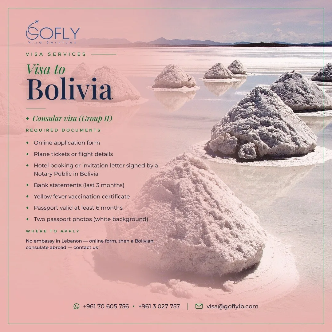 Required documents — Bolivia
