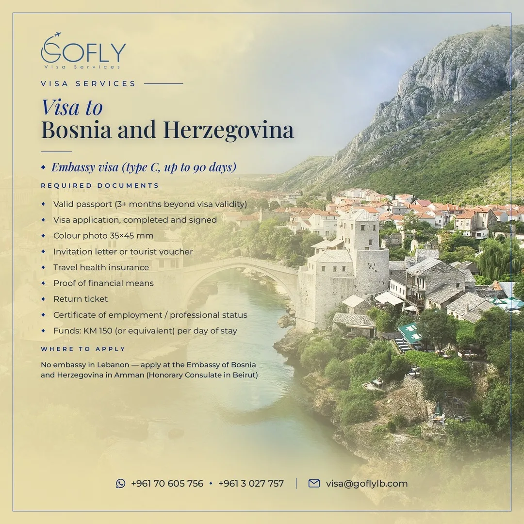 Required documents — Bosnia and Herzegovina