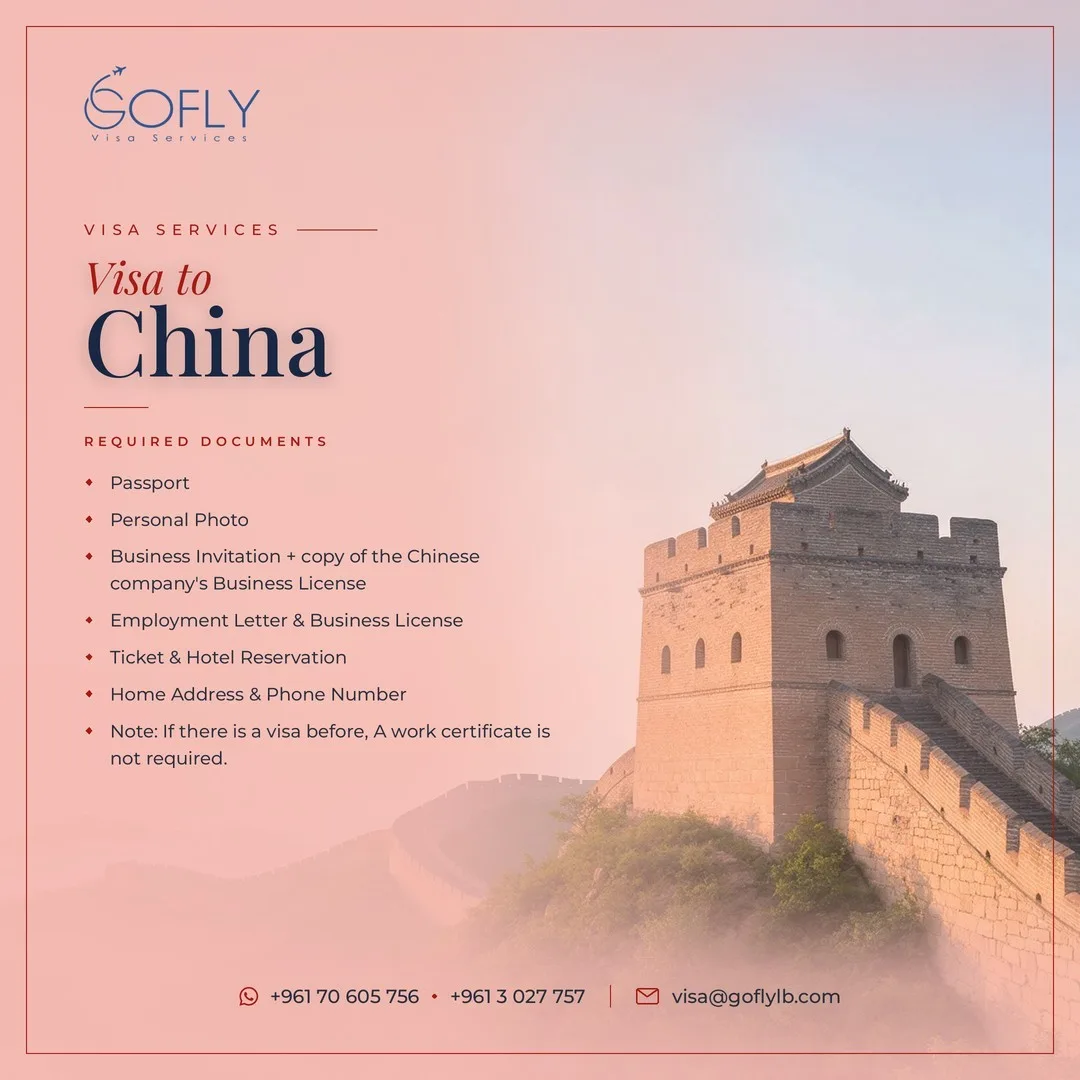 Required documents — China
