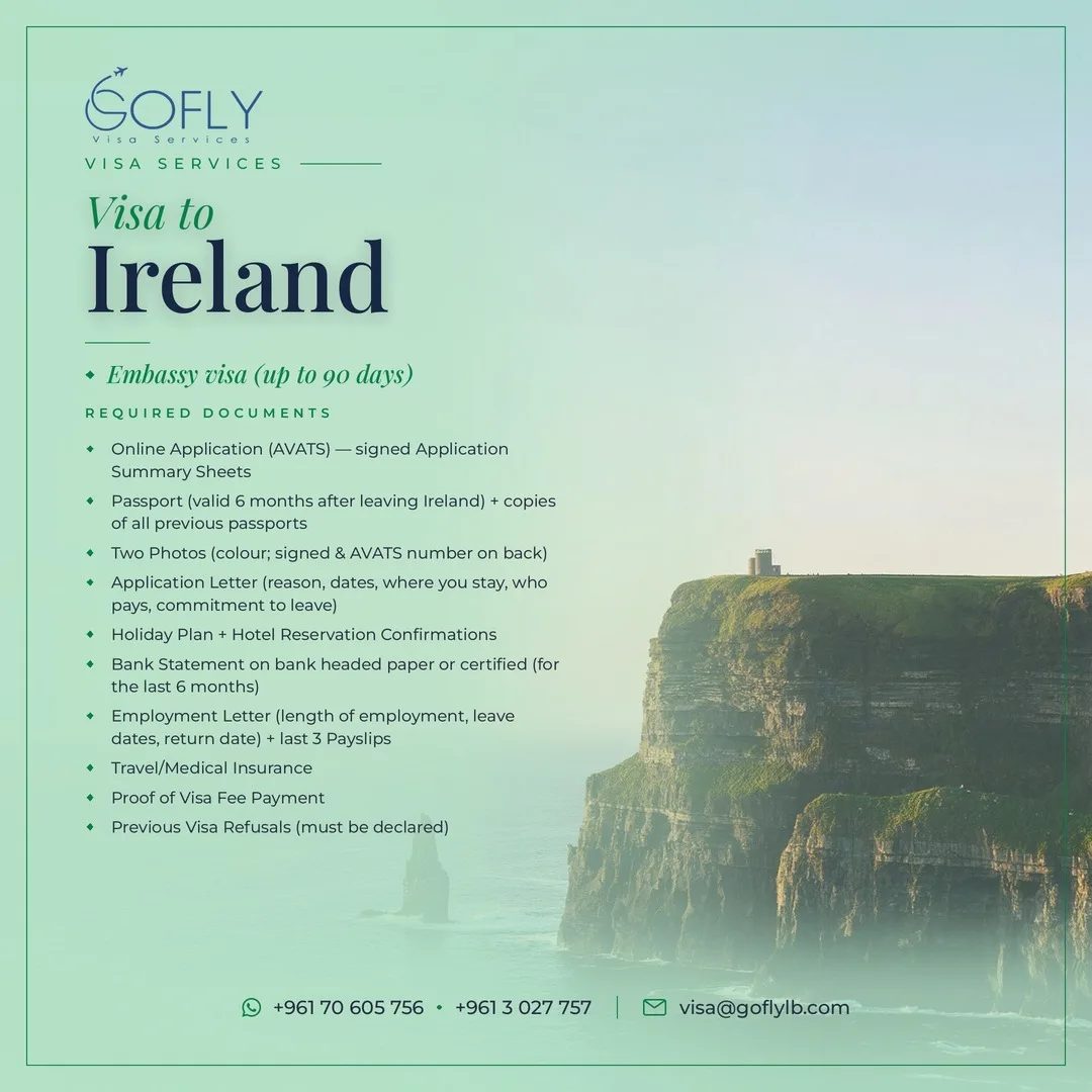 Required documents — Ireland