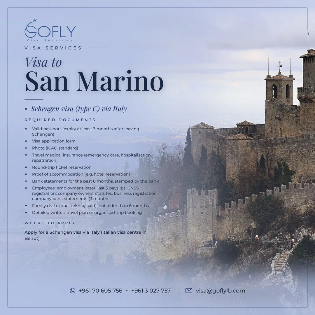 Required documents — San Marino