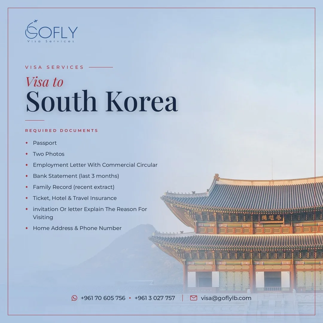 Required documents — South Korea